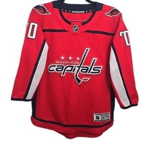 NHL Washington Capitals Braden Holtby #70 Red Jersey Youth Size Large XL